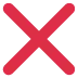 ❌